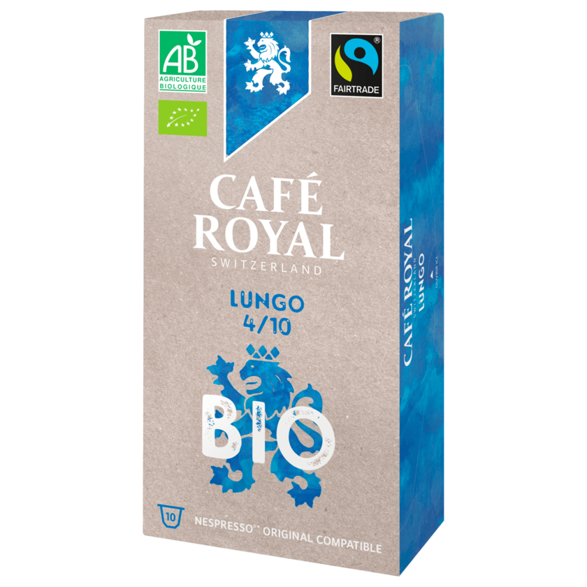 Café Royal Switzerland Lungo Bio 50g, 10 Kapseln